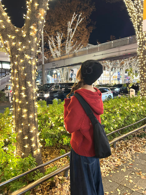 ダブルZIPフーディーニット